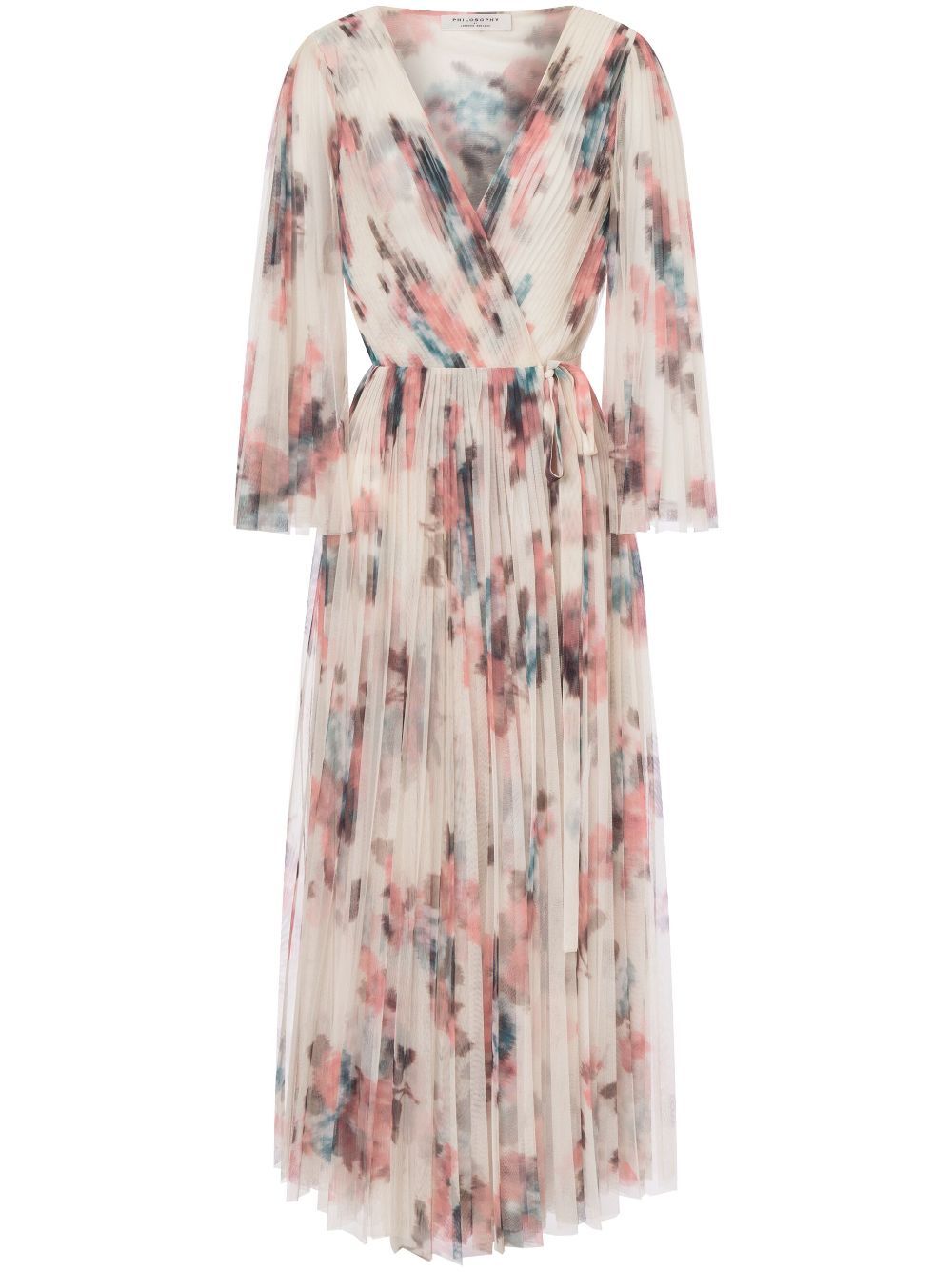 ワンピース Philosophy Di Lorenzo Serafini Donna Abito Rosa Floreale Philosophy Di Lorenzo Serafini Donna Abito Rosa Floreale